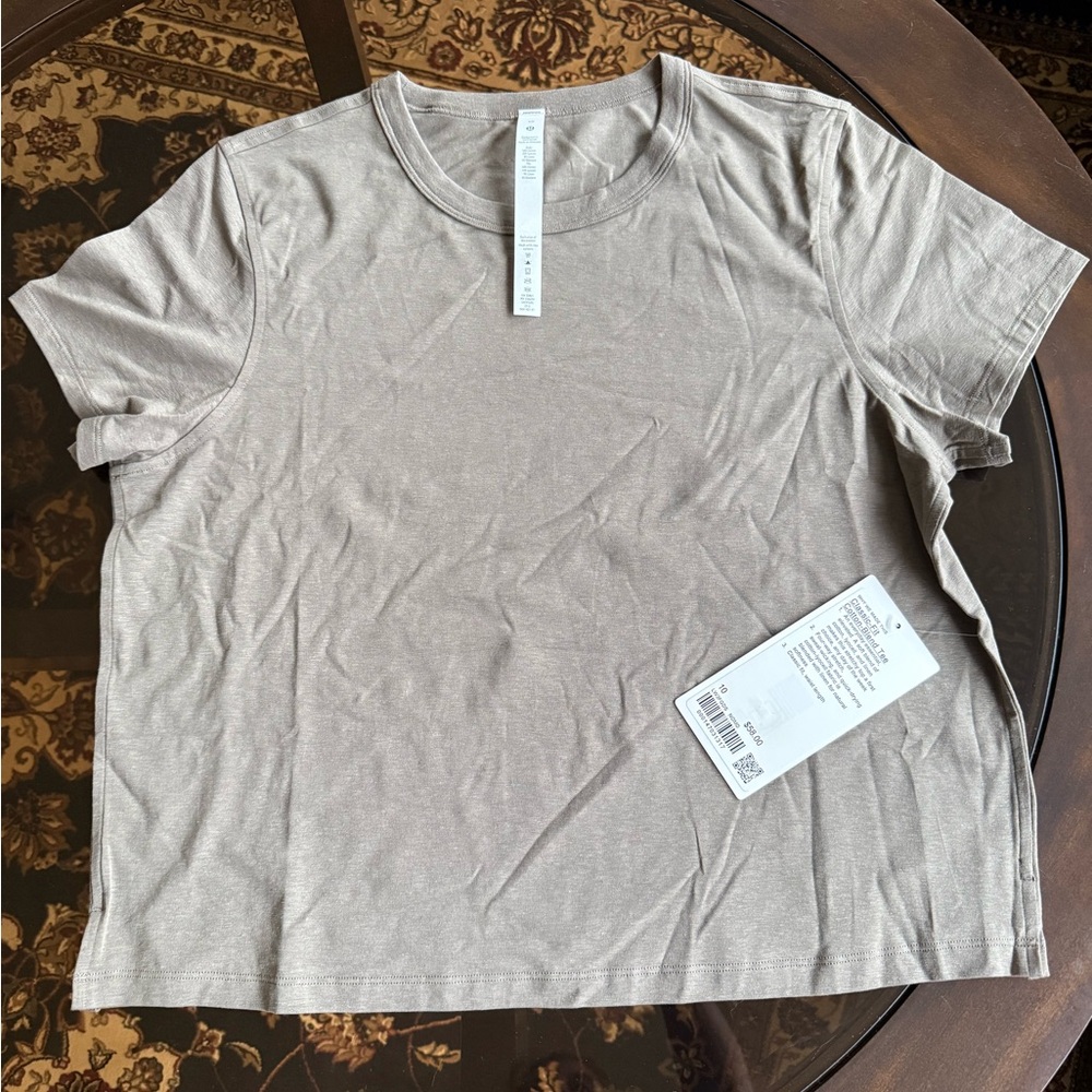 lululemon athletica Short Sleeve Tee in Light Taupe